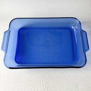 Anchor Hocking Ovenware COBALT BLUE Casserole Baking Dish 4QT